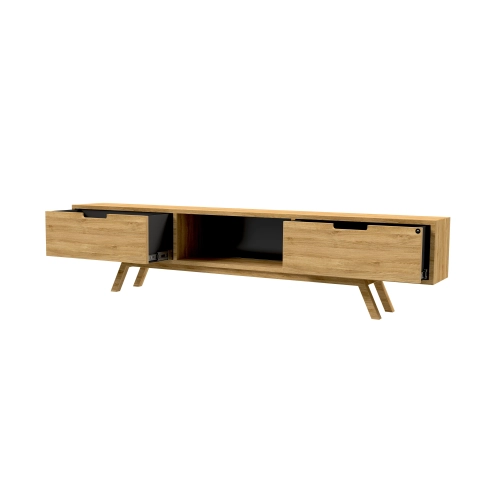 Szafka RTV-35 Drewno Lite Dąb Loft Lakier Rozmiary od 100 cm do 200 cm PREMIUM